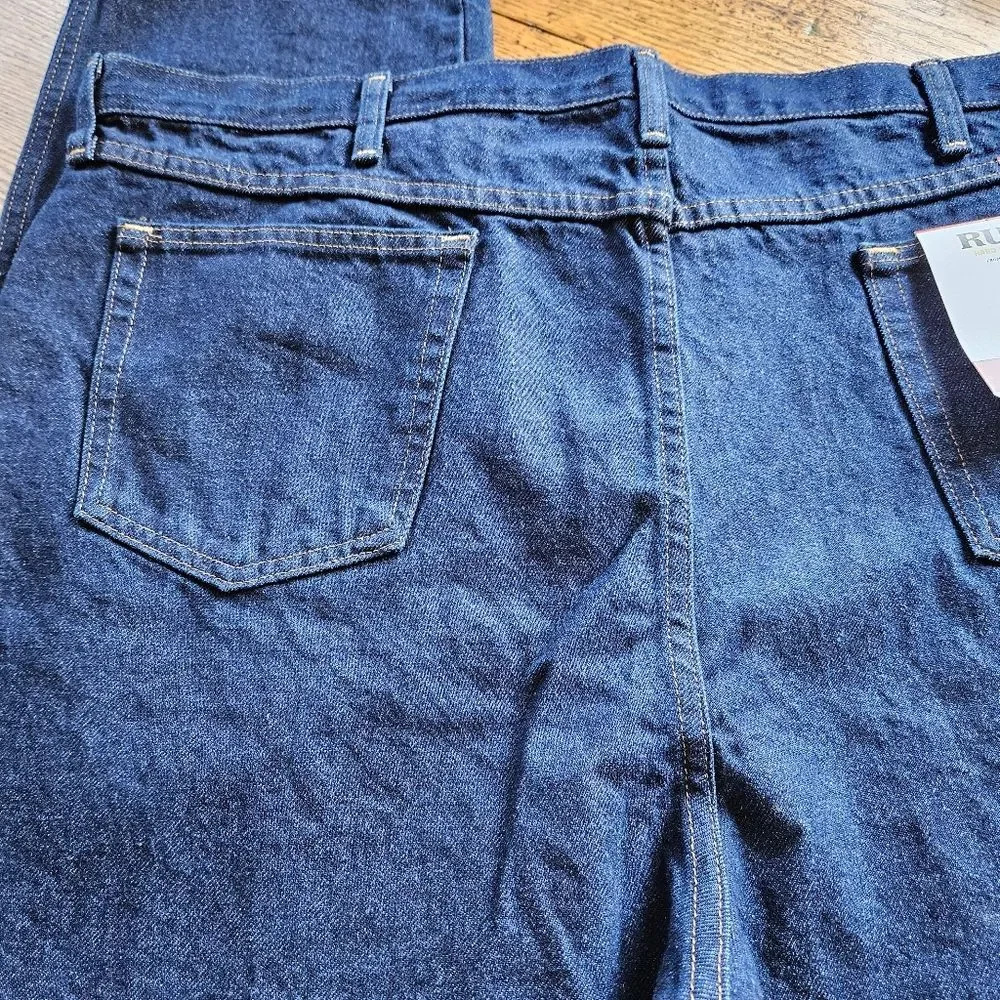 Wrangler Rustler Mens‎ 46x30 Heavyweight Denim Jeans - NWT Straight Leg Workwear